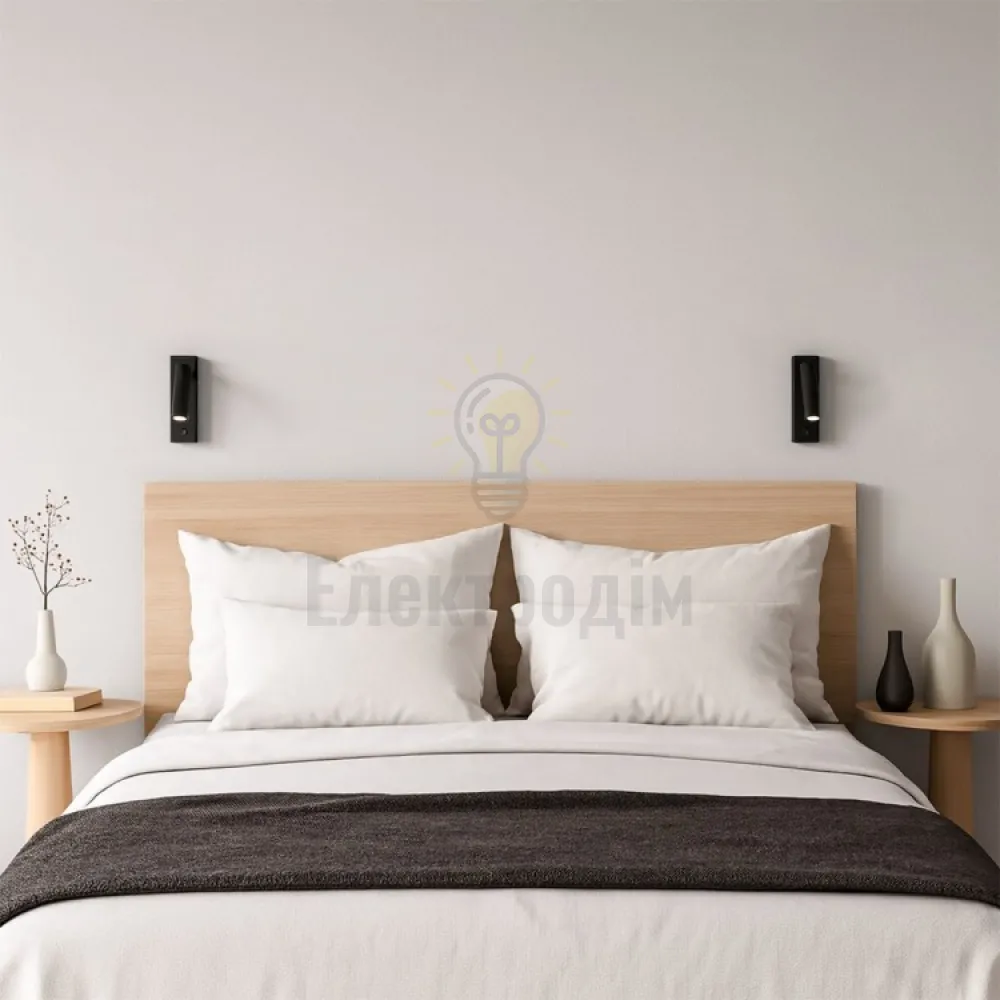 AL8162ARD 230V 3W, чорний 175LM 4000К 140*40*75mm IP20 80990  - фото 2