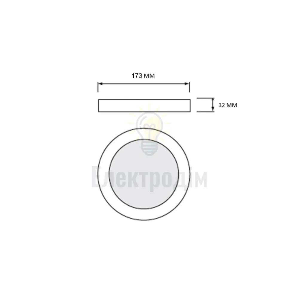 Світлодіодний світильник MILENA-18 3CCT 18W чорний 016-083-0018-020  - фото 2