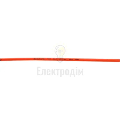 Термоусаджувальна трубка з клейовим шаром АСКО   2,4 / 0,8 червона A0150040781 — купити в Електродім