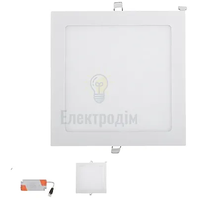 LED Панель квадрат 24w  4000K IP20 DLS-24N Luxel — купити в Електродім