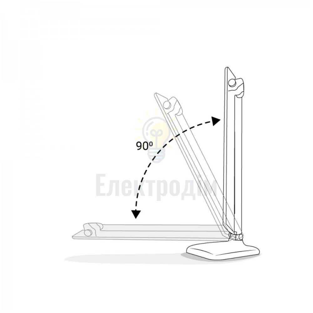 DE1725ARD настільний світильник рожевий 9W 6500К 500 LM (36*15*15cm) IP20 01956  - фото 3