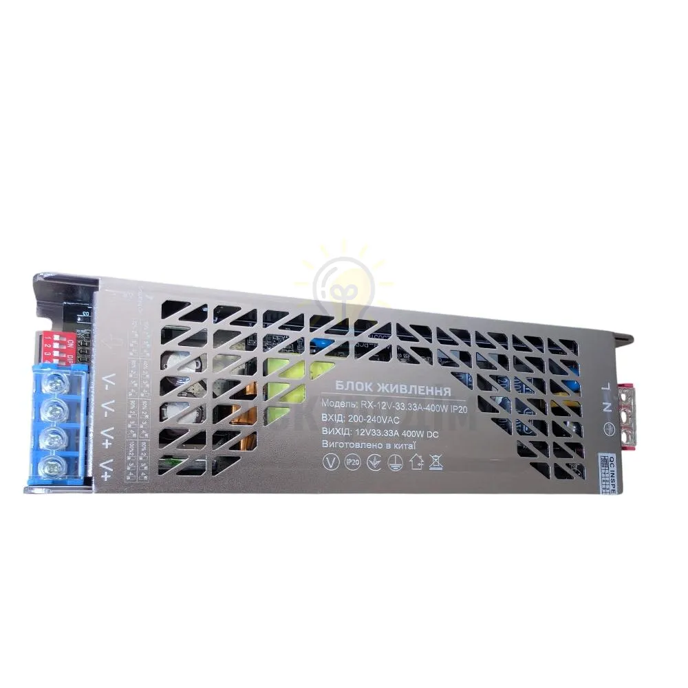 Блок  живлення 12В Блок живлення RX 12V - 33.3А - 400W IP20 БЕЗ КУЛЛЕРА switch DIMM 30-100% 98191 