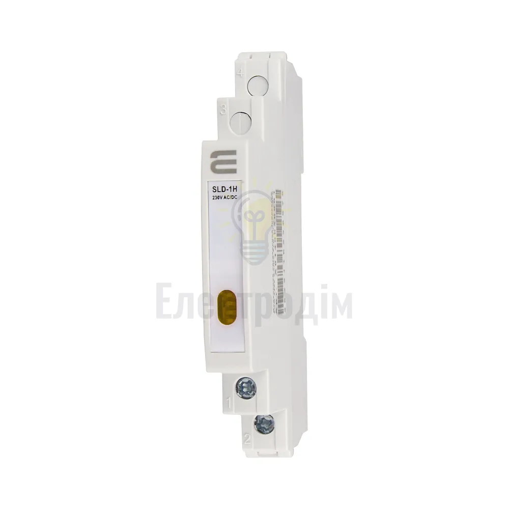 Модульний сигнальний індикатор 9mm 230V AC/DC SLD-1H жовтий A0140030003  - фото 3