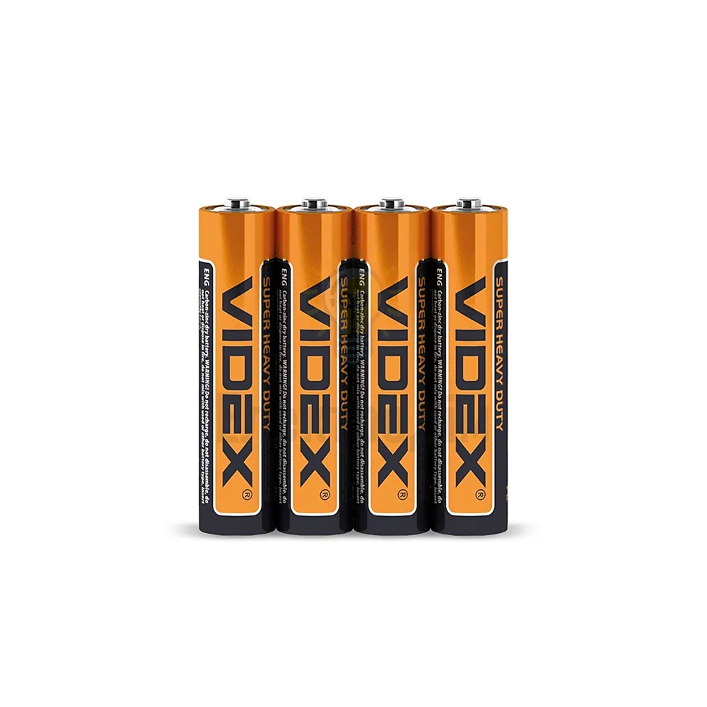 Батарейка Videx солевая R03P/AAA (4шт.) R03P/AAA 4pcs S 