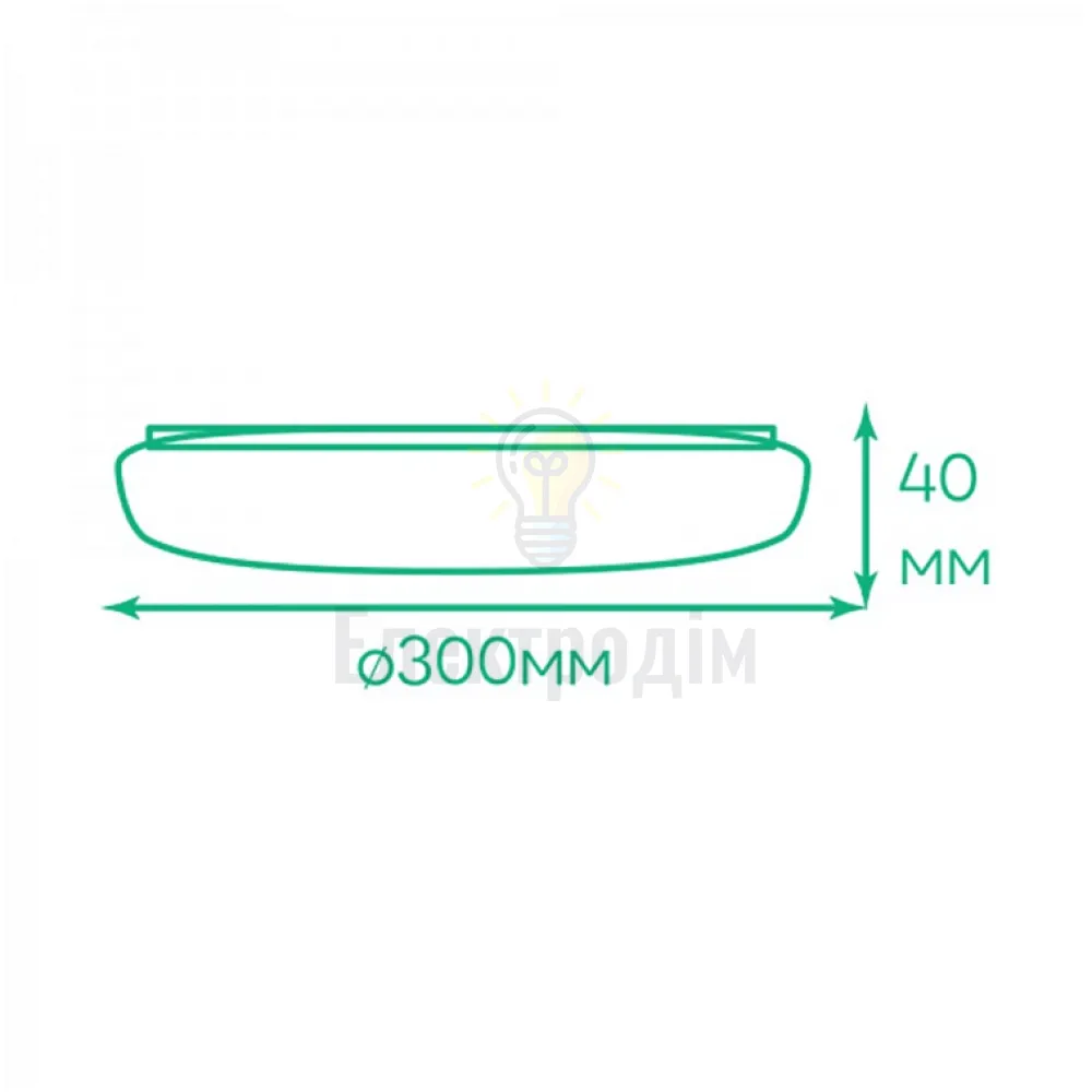 AL708ARD 48W коло накладний 4800Lm 5000K 300*40mm 80004  - фото 2