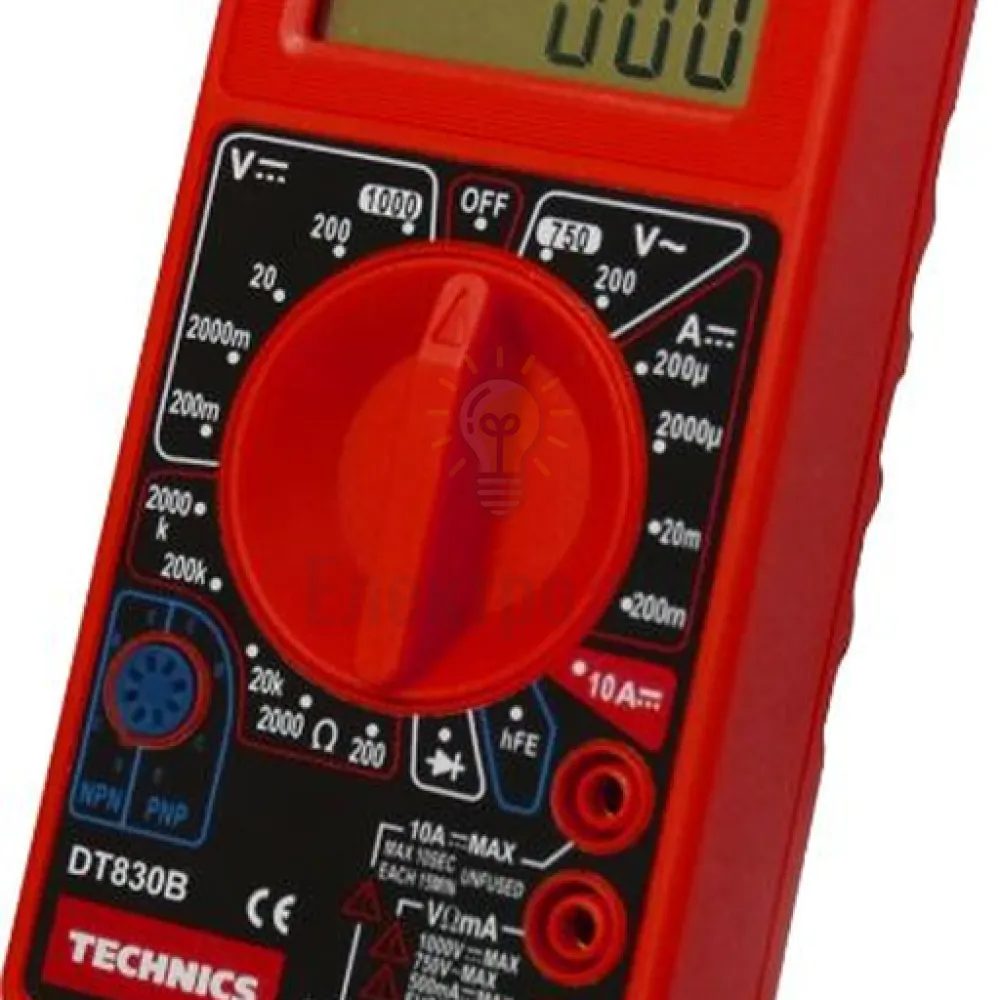 Мультиметр цифровой DT830B, 6 функций Technics 46-820 
