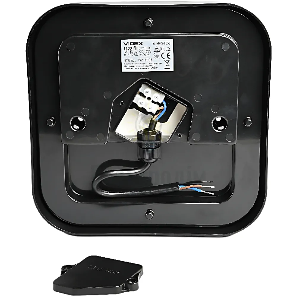 LED світильник ART IP65 квадратний VIDEX 15W 5000K Black VL-BHFS-155B  - фото 1