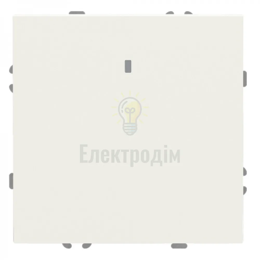 EV111L-W вимикач 1-кл. з підсвіткою, механізм білий 10А Soft 80714  - фото 2