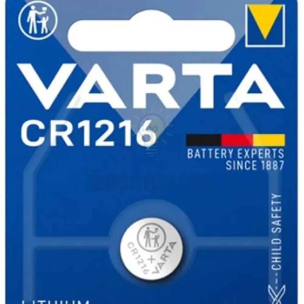 Батарейка VARTA CR 1216 (блистер-1 шт.) 6216101401 