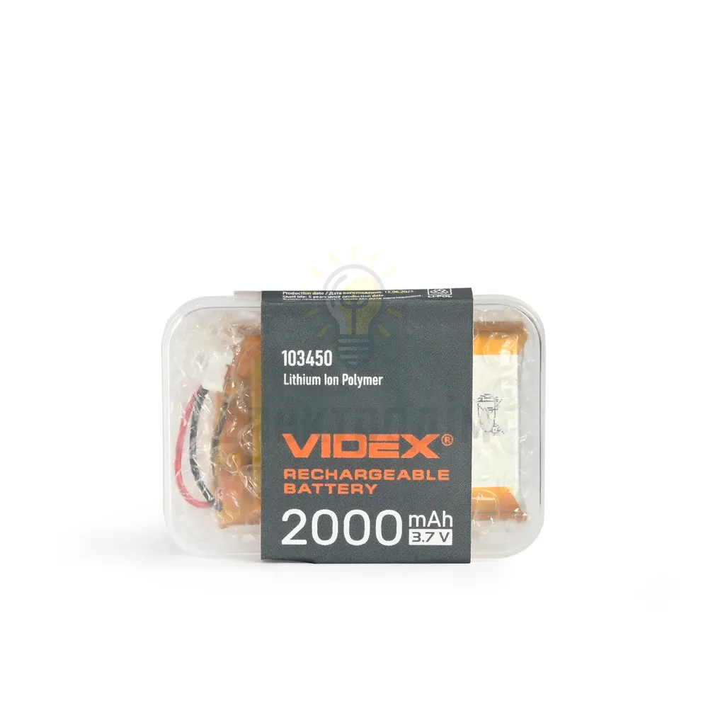 Акумулятор VIDEX Li-pol B103450 2000mAh 1pcs (60/120) VLF-B103450-20  - фото 5