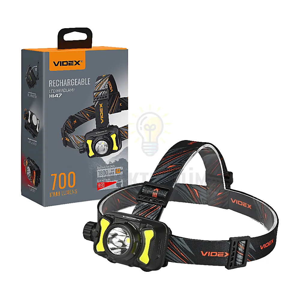 Ліхтарик LED налобний 700Lm 5000К VLF-H147 