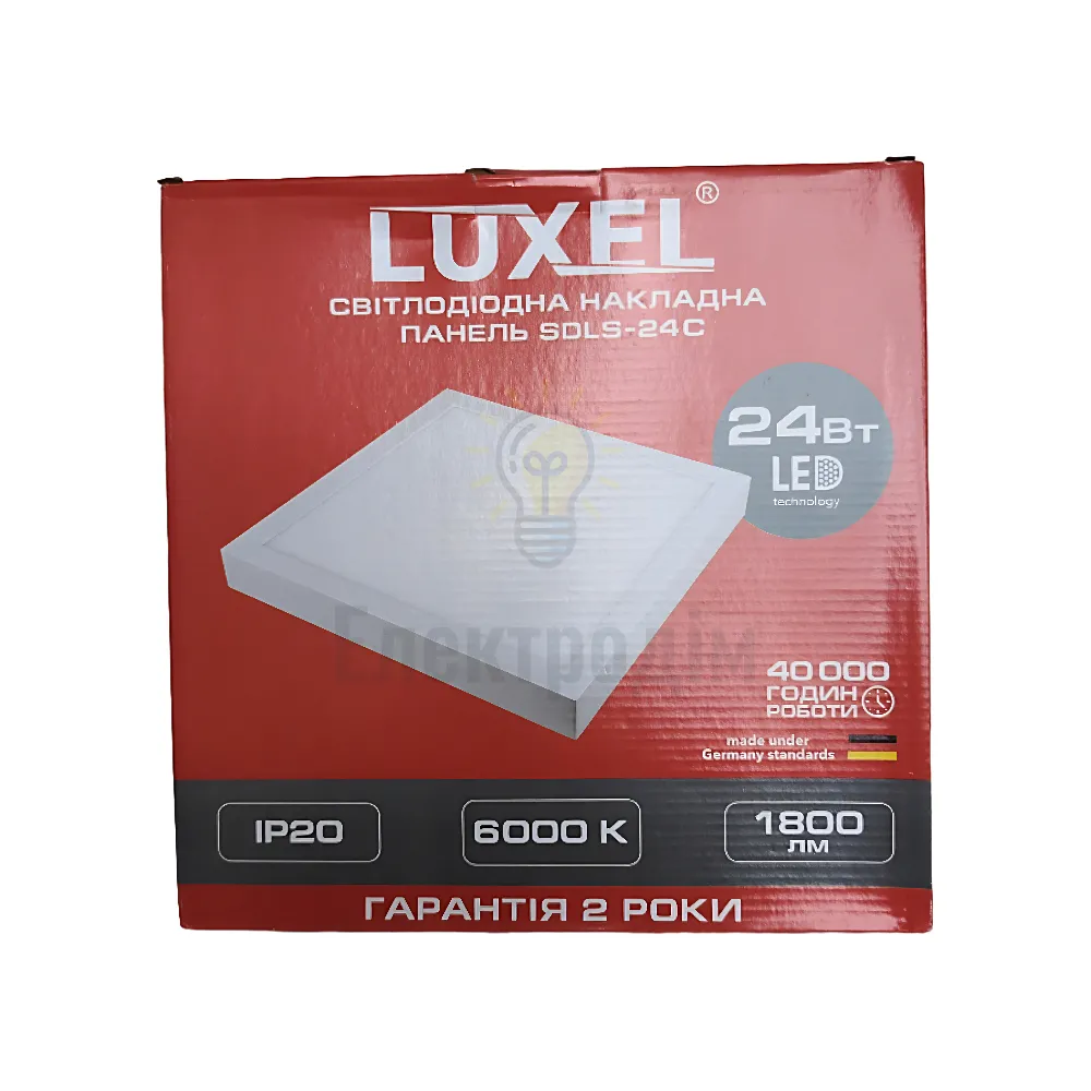 LED Панель накладна  квадрат 24w  6000K IP20 SDLS-24С 