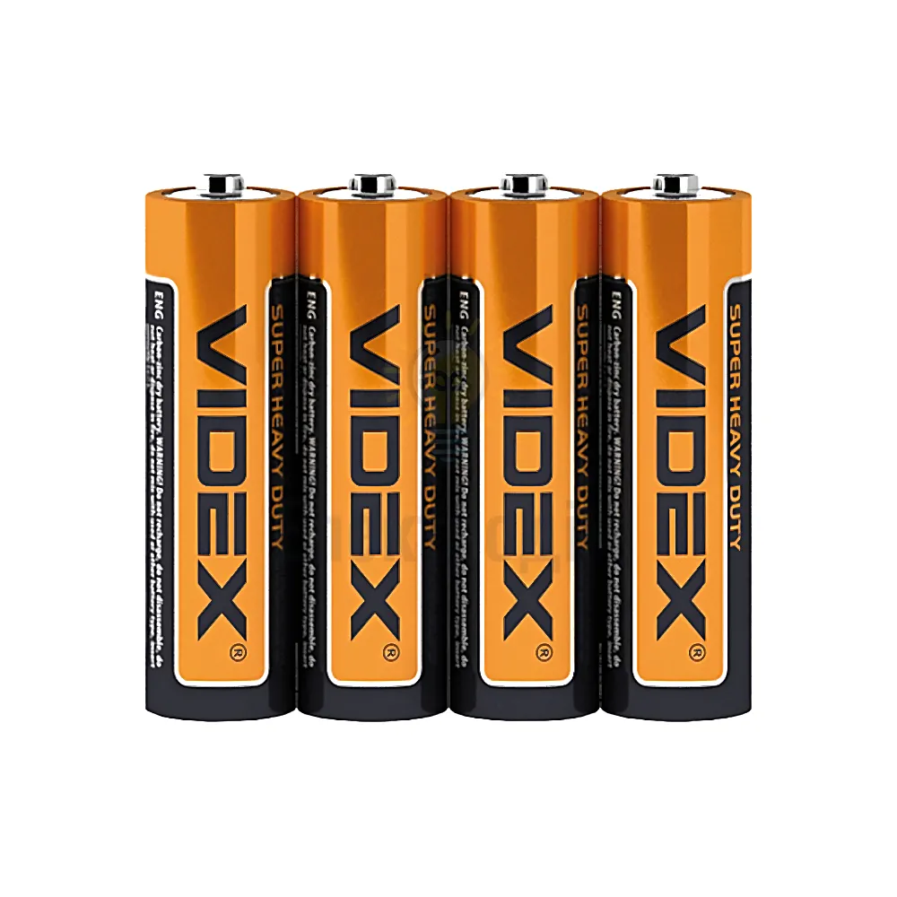 Батарейка Videx сольова R6P/AA 4шт SHRINK R6P/AA 4pcs S 