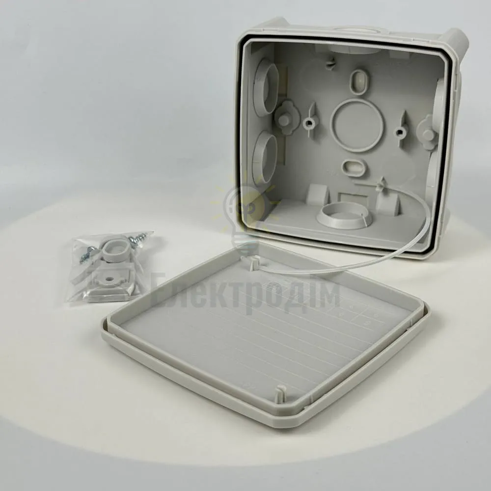 Коробка розподільча СКІМ 114х114х54 (K115) сіра В1102008  - фото 9