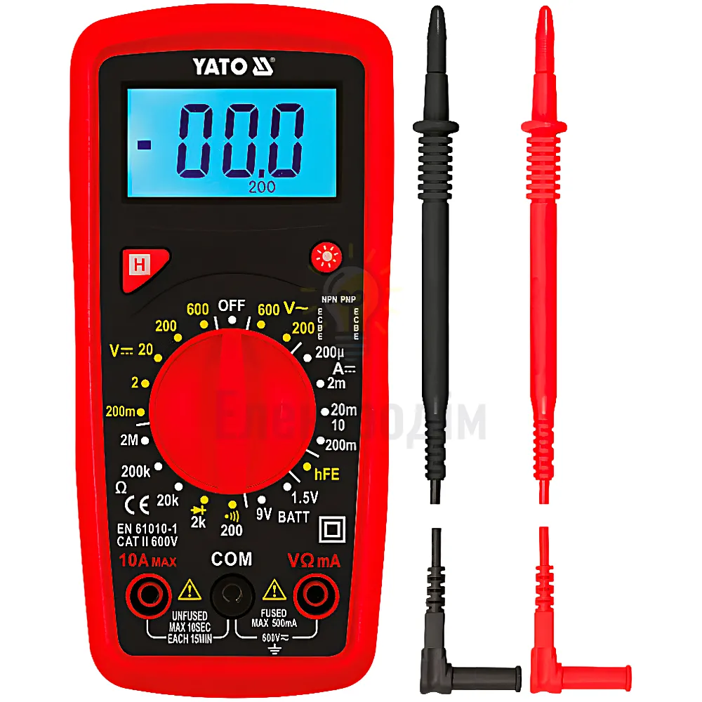 Yato Мультиметр цифрової багатофункціональний Yato YT-73081 