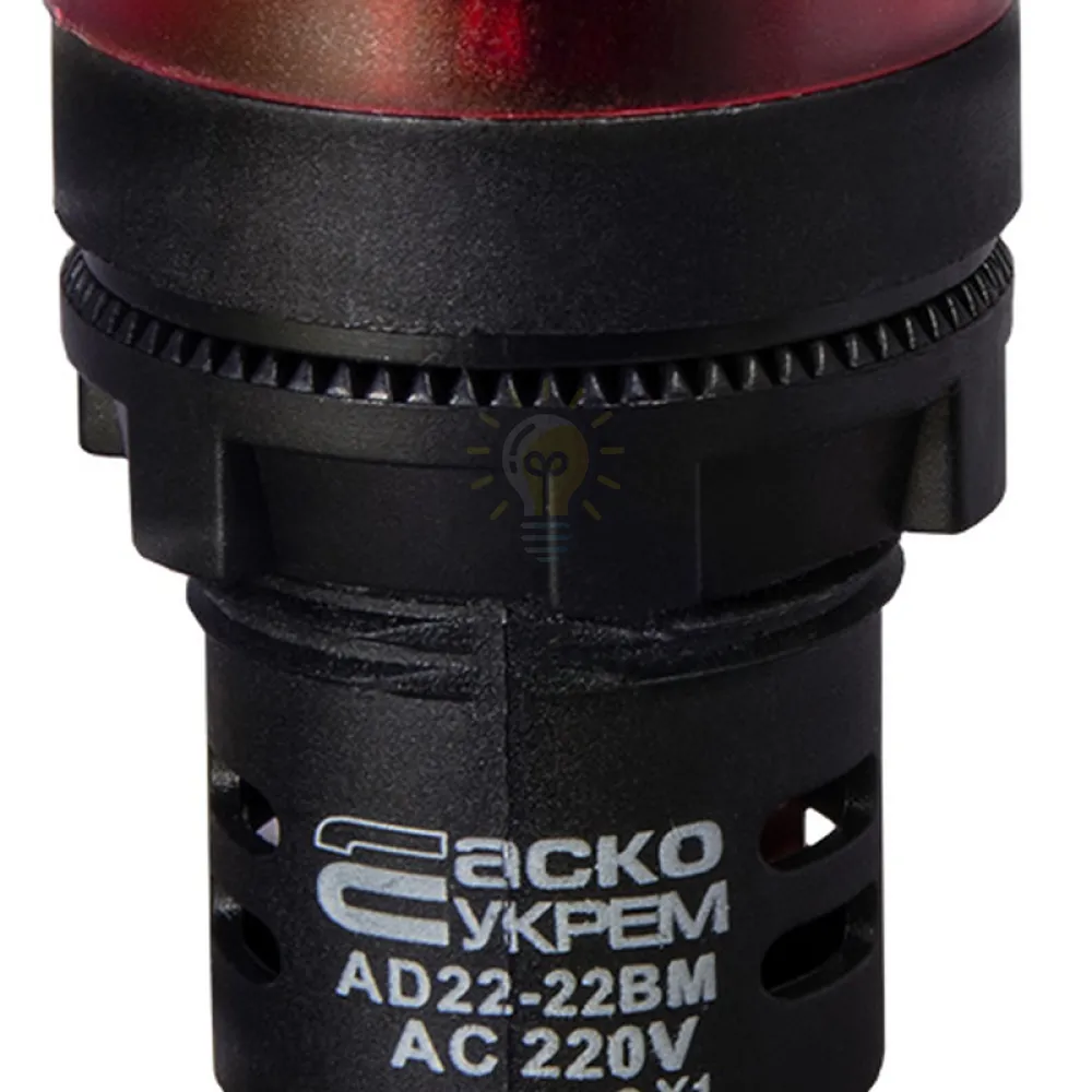 Сигнальна арматура Зумер блимаючий АСКО AD22-22 BM/r 220V АC червоний A0140030159 