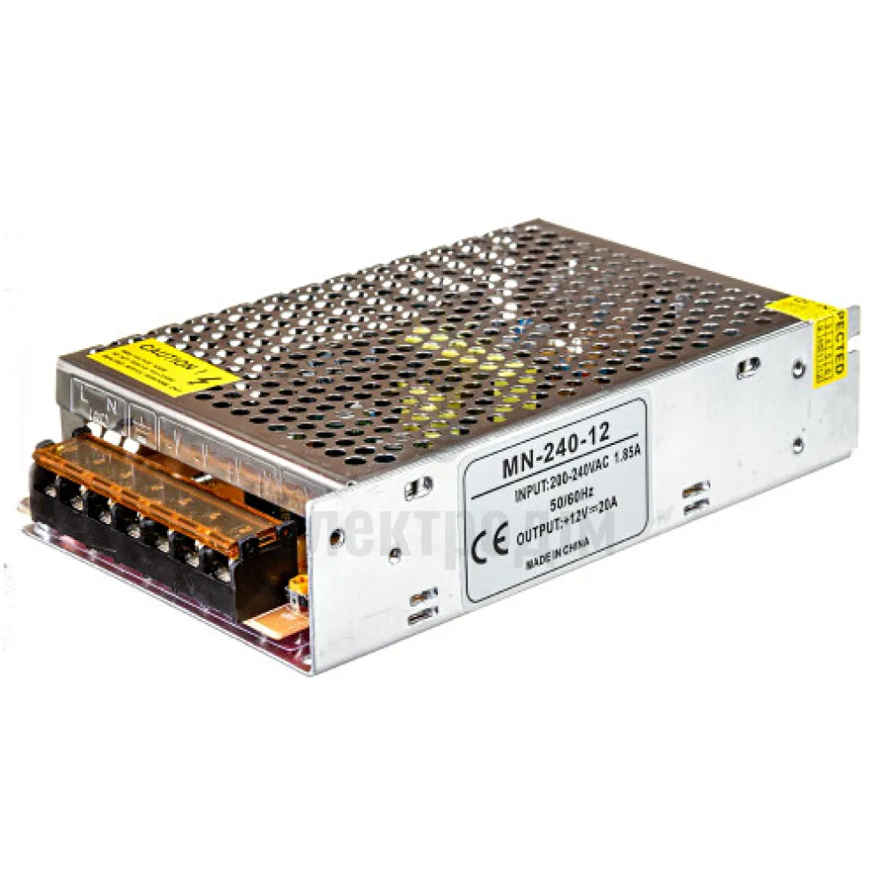 Блок  живлення 12В MN Блок живлення MN 20А - 240W 1013382 