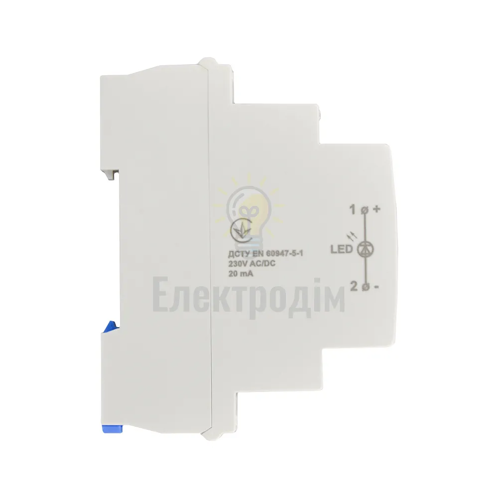Модульний сигнальний індикатор 9mm 230V AC/DC SLD-1H червоний A0140030001  - фото 2