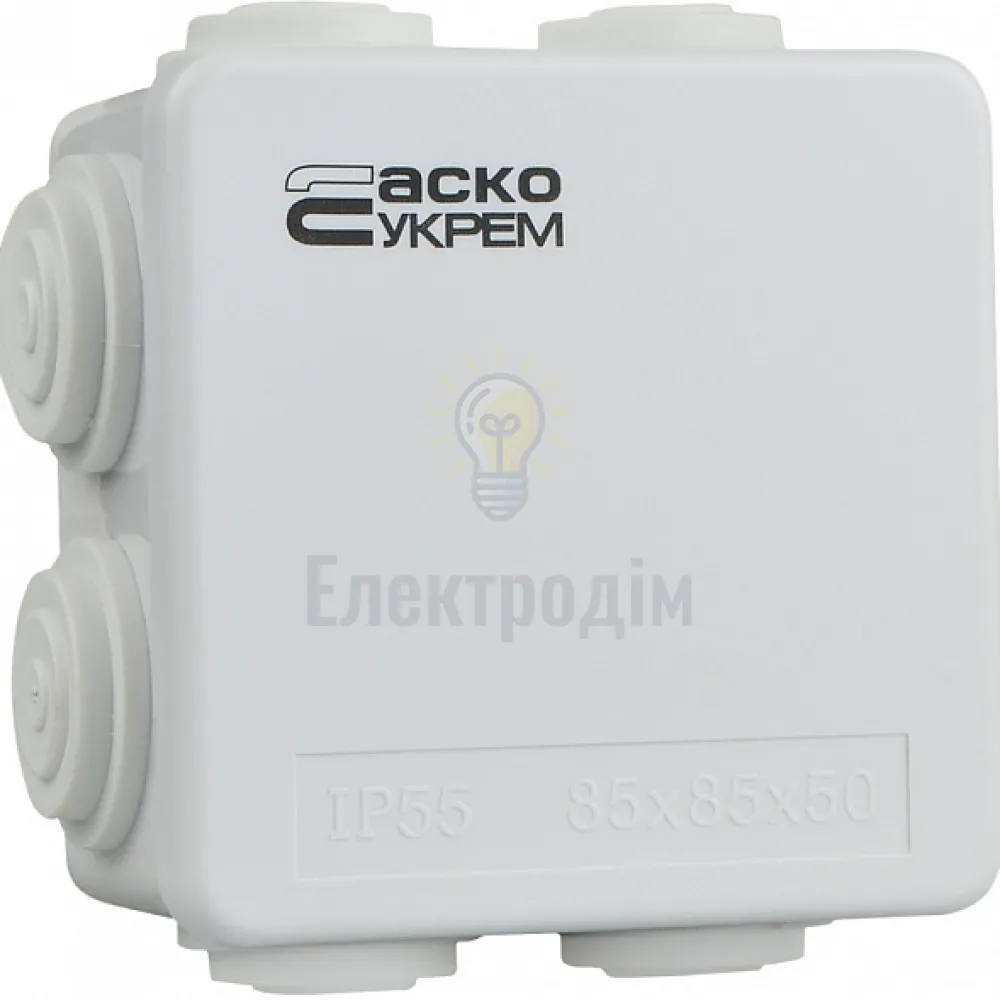 Розподільча коробка АСКО TY-RA 85х85х50 біла A0150170017 
