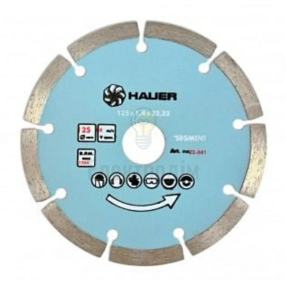 Алмазний Алмазний диск SEGMENT 125мм Hauer 22-841 