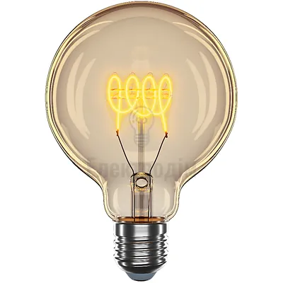 LED лампа VELMAX V-Filament-Amber-ST64-Петля, 4W, E27, 2700K, 300Lm 21-46-54 — купити в Електродім
