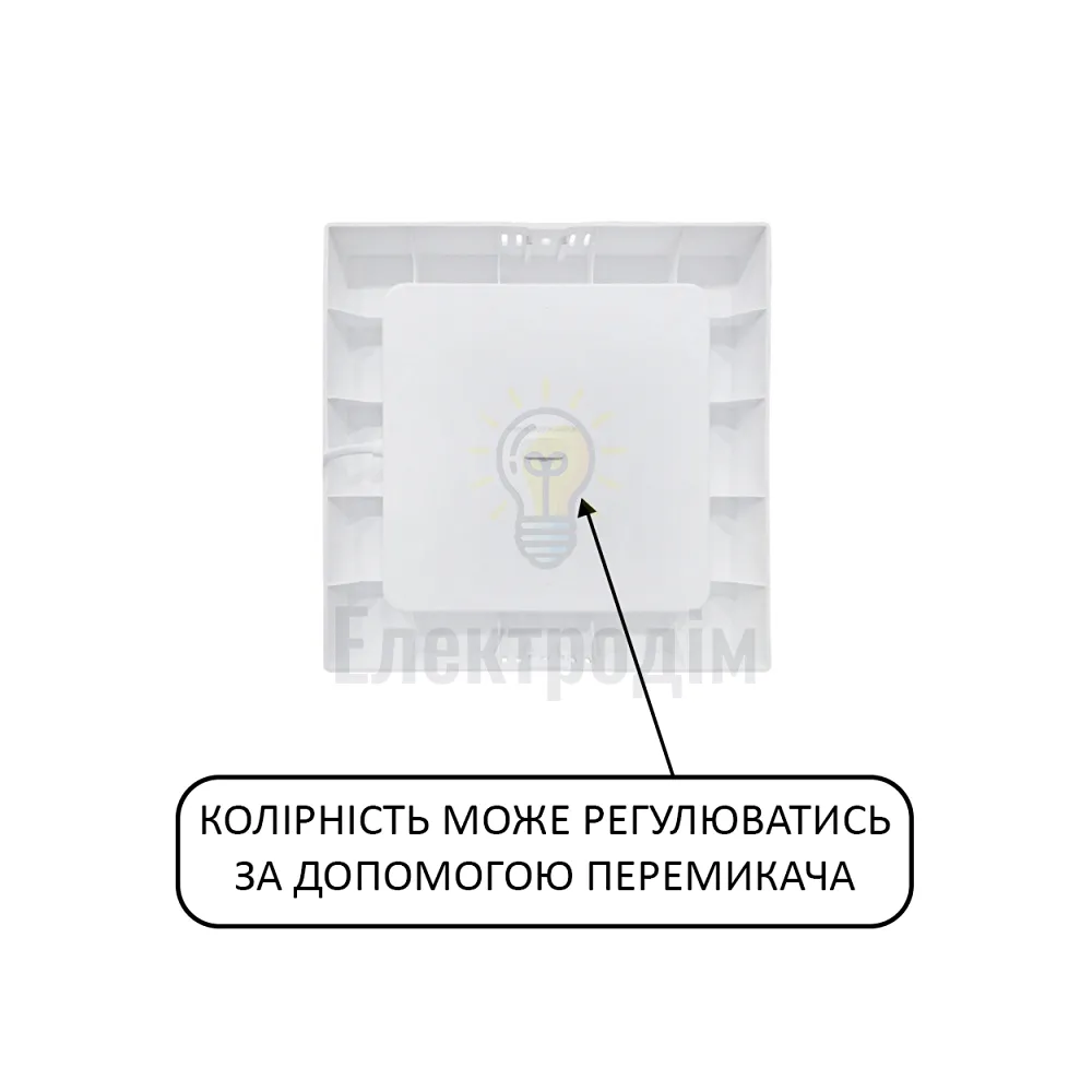 Світильник накладний LED 18W 3CCT 1660Lm ІР20 чорний квадрат 016-084-0018-020  - фото 2