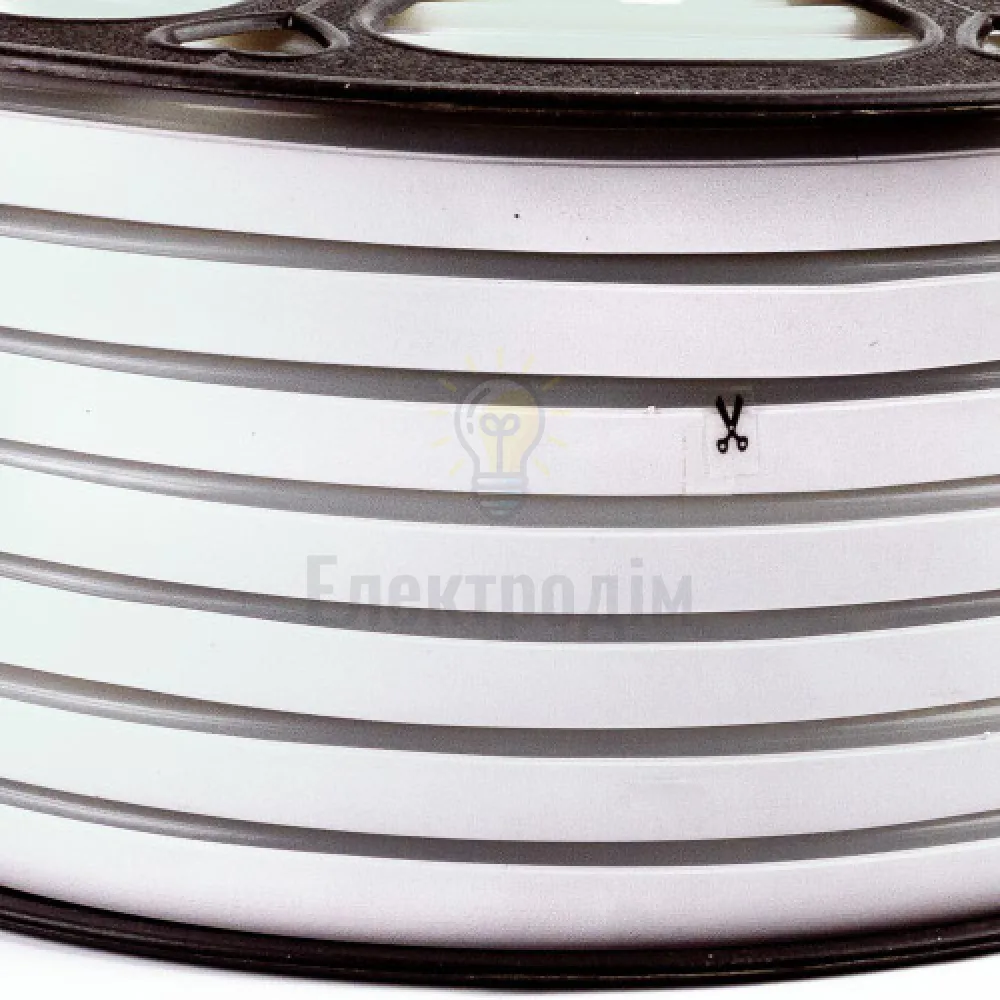 LED НЕОН Неонова стрічка світлодіодна біла нейтральна 12V 6х12 AVT-smd2835 120LED/м 13Вт/м IP65 1018080  - фото 2
