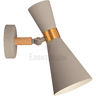 Світильник VELMAX V-WL-TRUMPET-Gr-Wh max 60W, E27, 220V 23-13-59 — купити в Електродім