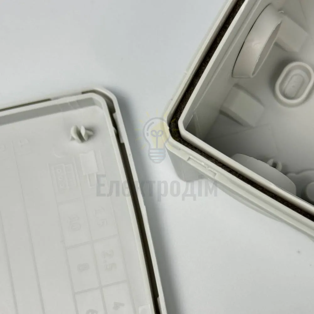 Коробка розподільча СКІМ K85 88х88х52 сіра IP55 В1102006  - фото 1