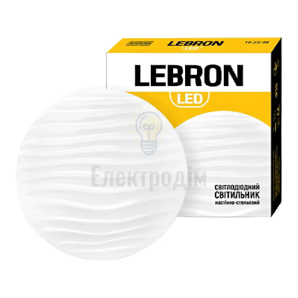 LED світильник LEBRON L-CL-WAVE, 18W, 4100K, 1260Lm, O260мм 15-23-38-1 