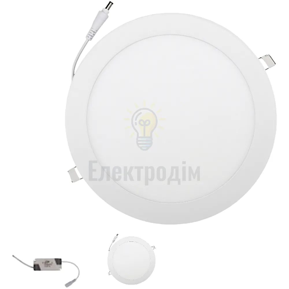 LED Панель круг 24w  4000K IP20 DLR-24N Luxel 