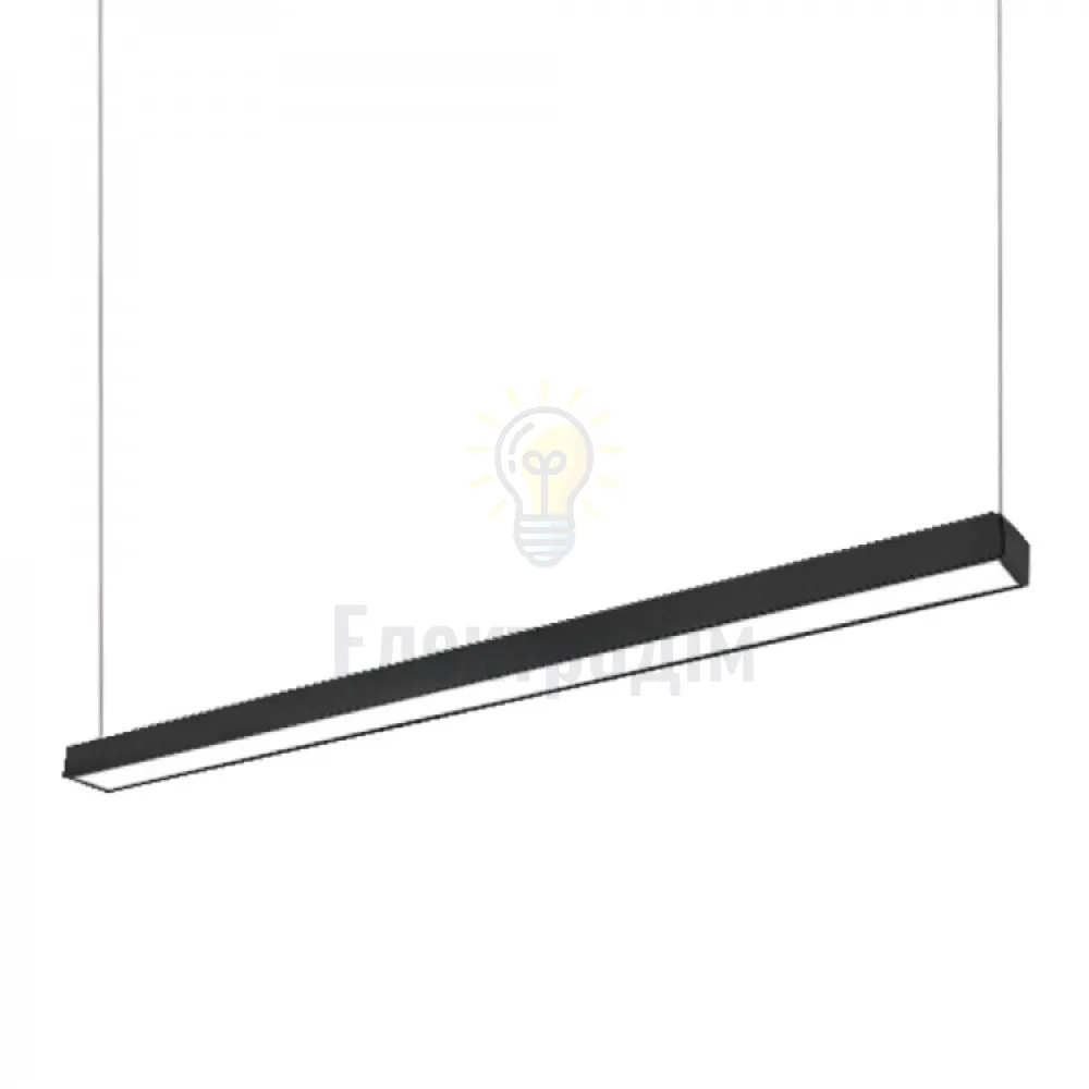 AL4010 45W 6500K чорний 100*35*1200 mm (підвіс 1m) 80186 