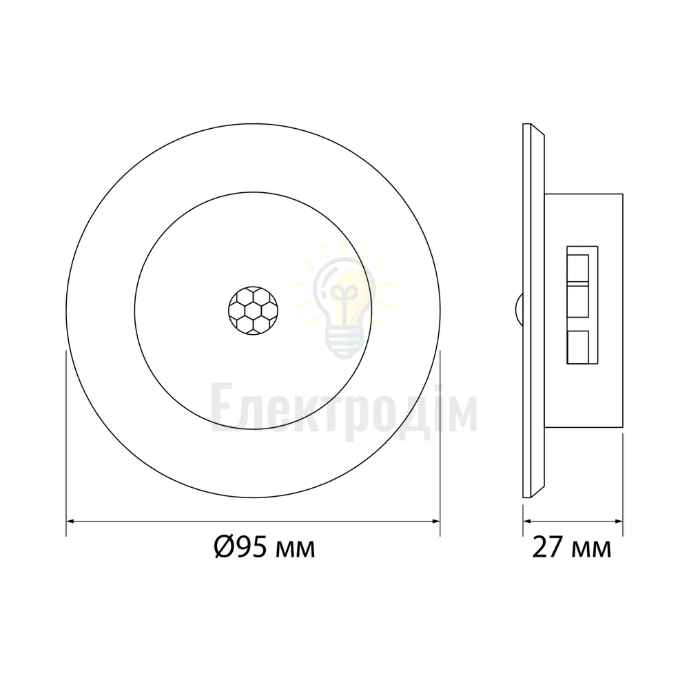 LED Світильник акумуляторний з датчиком руху VIDEX VL-NL114W-G  - фото 5