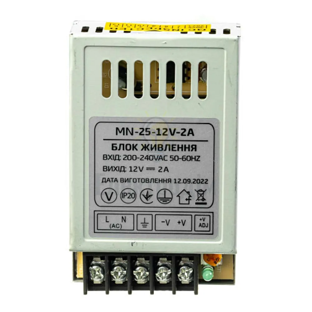 Блок  живлення 12В MN Блок живлення MN 2А - 25W 1013395  - фото 1