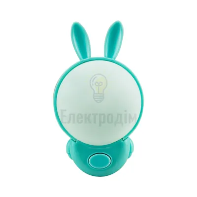 Нічник led BUNNY 2CCT блакитний 98770 — купити в Електродім