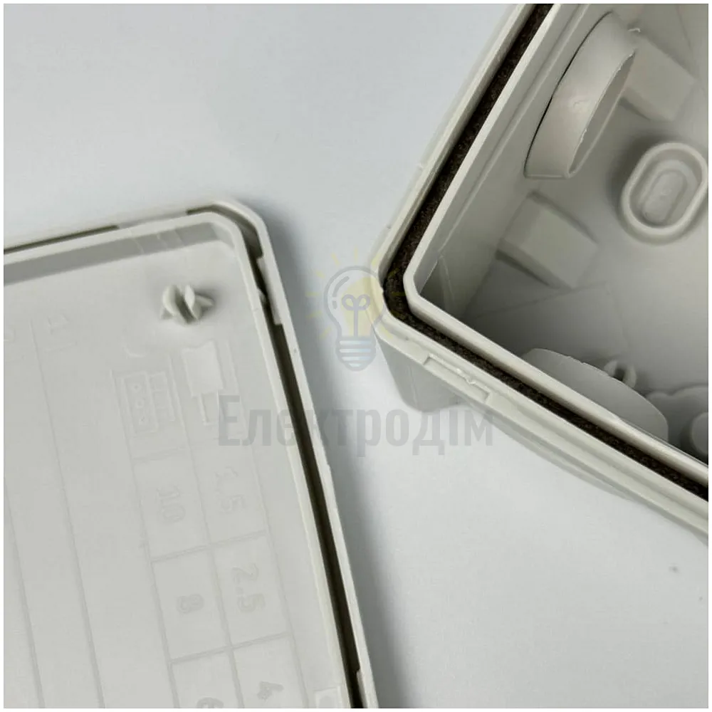Коробка розподільча СКІМ K85 88х88х52 сіра IP55 В1102006  - фото 1