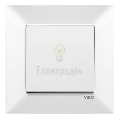 Вимикач 1-кл.  Viko Meridian Білий 90970001-WH — купити в Електродім