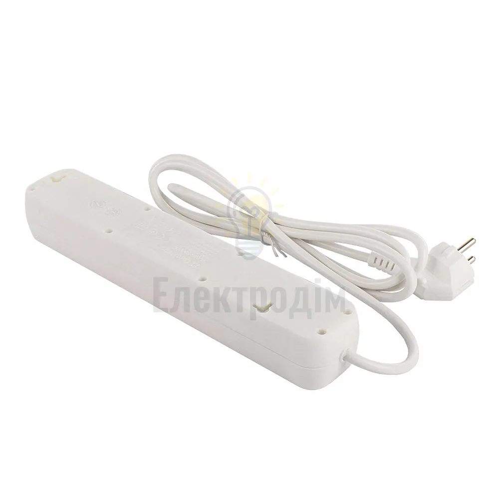 Подовжувач ColorWay Фільтр мережевий 5 розеток 2м білий CW-PSEA52W ColorWay CW-PSEA52W  - фото 2