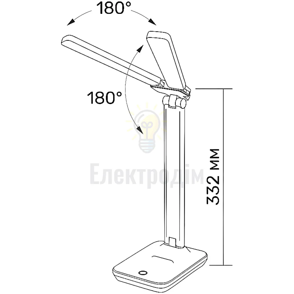 LED лампа настiльна з акумулятором TITANUM TLTF-010W 7W 2700-6000K TLTF-010W  - фото 3