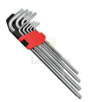 Набір  ключів TORX подовжених 9шт, CRV Т10-Т50 49-141 — купити в Електродім