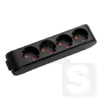Колодка Vi-Ko Multi-Let Чорна 4 з/з 90134400 — купити в Електродім