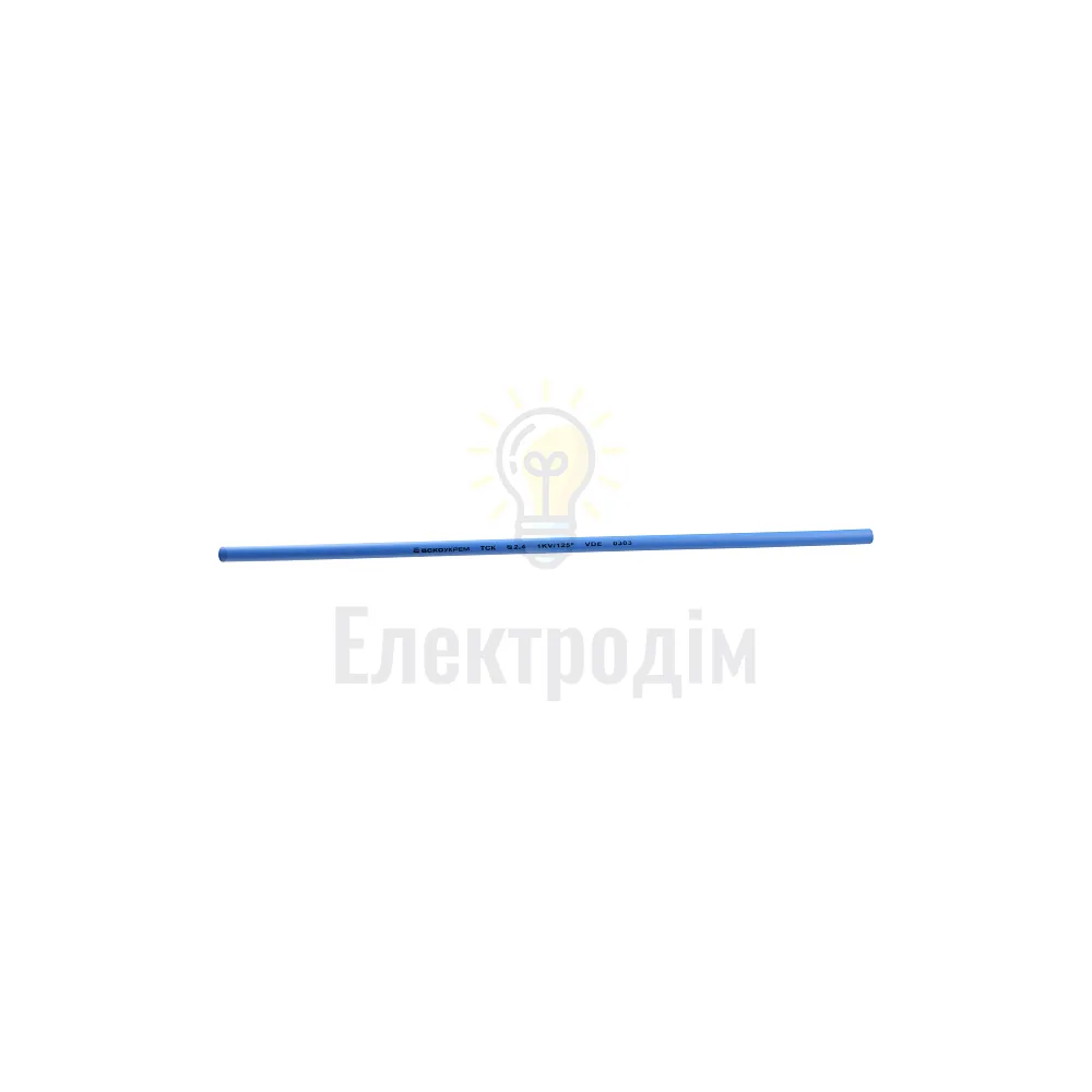 Термоусаджувальна трубка з клейовим шаром АСКО   2,4 / 0,8 синя А0150040779 