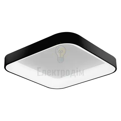 LED світильник VELMAX V-СL-VERONA-S, max 50W, 3000K-6500K, 3000Lm, пульт ДК, чорний 23-46-07 — купити в Електродім