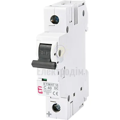 Авт. вимикач ETIMAT 10 DC 1p C 40A (6 kA) 2137720 — купити в Електродім