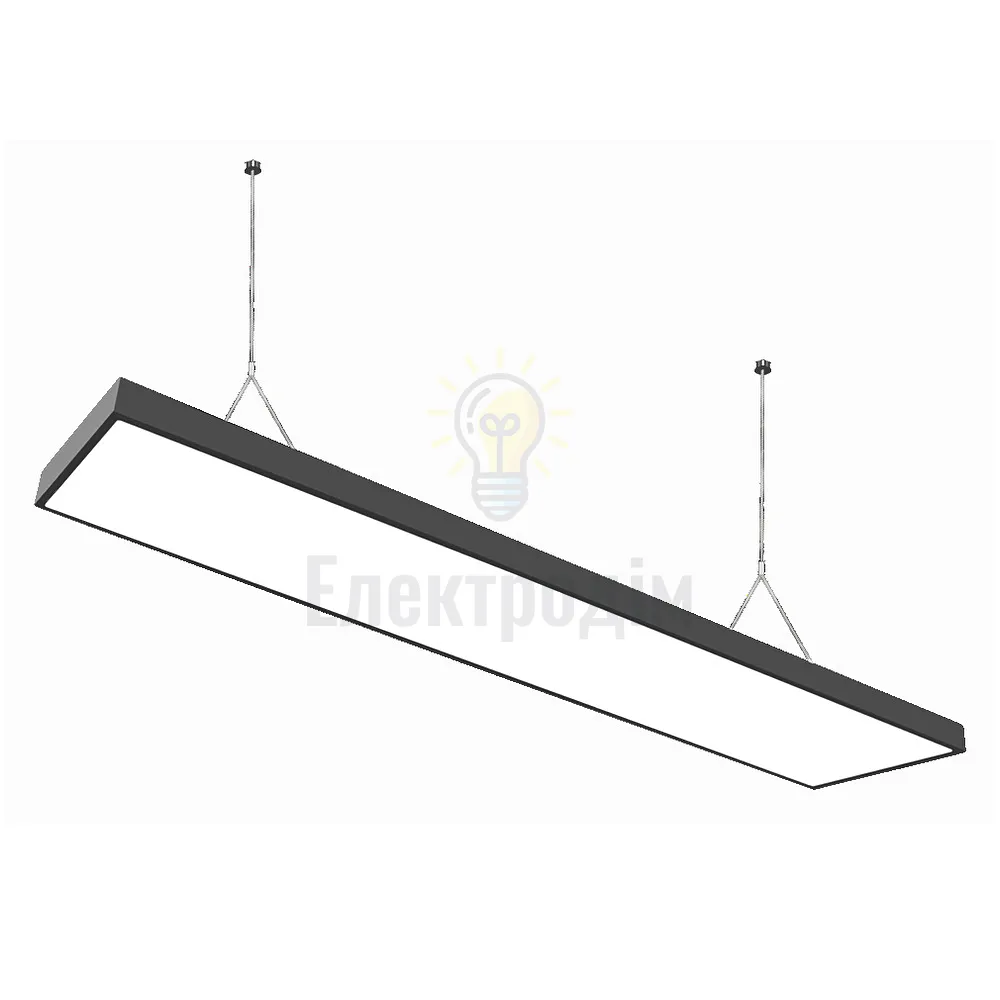 Led Світильник LED світильник VELMAX V-LОL, 42W, 6200K, 3000Lm, підвісний, чорний 25-12-82 