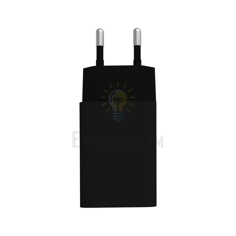 Зарядний пристрій мережевий USB 2,4A 10W чорний ColorWay CW-CHS012-BK CW-CHS012-BK  - фото 2