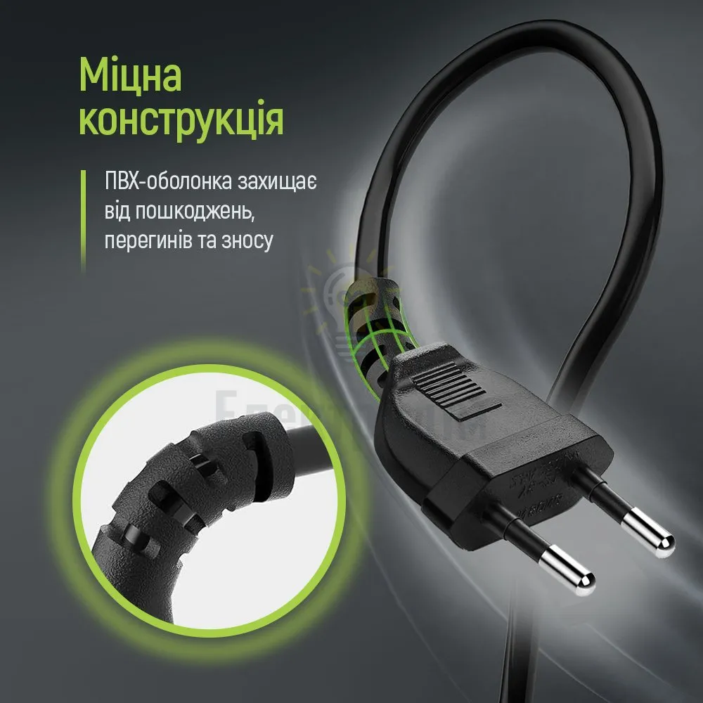 Кабель живлення C7 3м ColorWay чорний CW-CBP086-BK  - фото 11