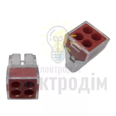 Клема 4-отвори 773-104 1022580 — купити в Електродім