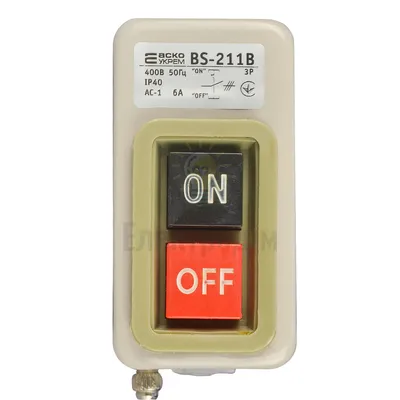BS-211B Кнопковий виикач-розєднувач 6A A0140020209 — купити в Електродім