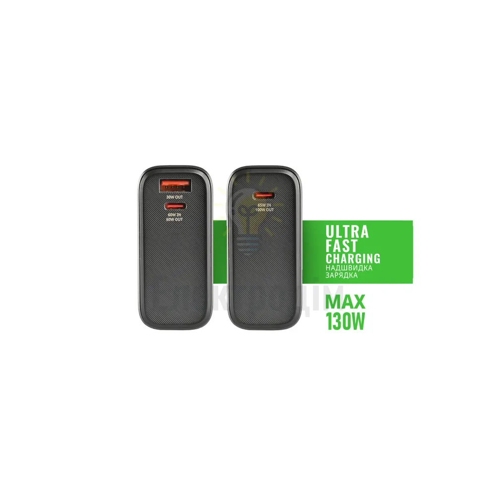 Повербанк 20000mAh VIDEX VPB-323 130W PD100W +Display VPB-323-B  - фото 5